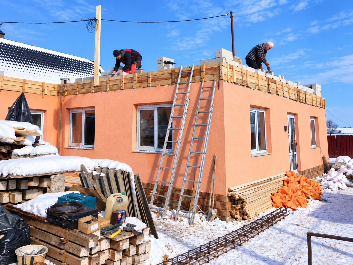Pregătirea construcției pentru mansardare