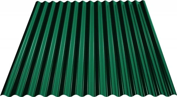 Tablă ondulată Sinus — RAL 6005, lucioasă