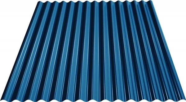 Tablă ondulată Sinus — RAL 5010, lucioasă