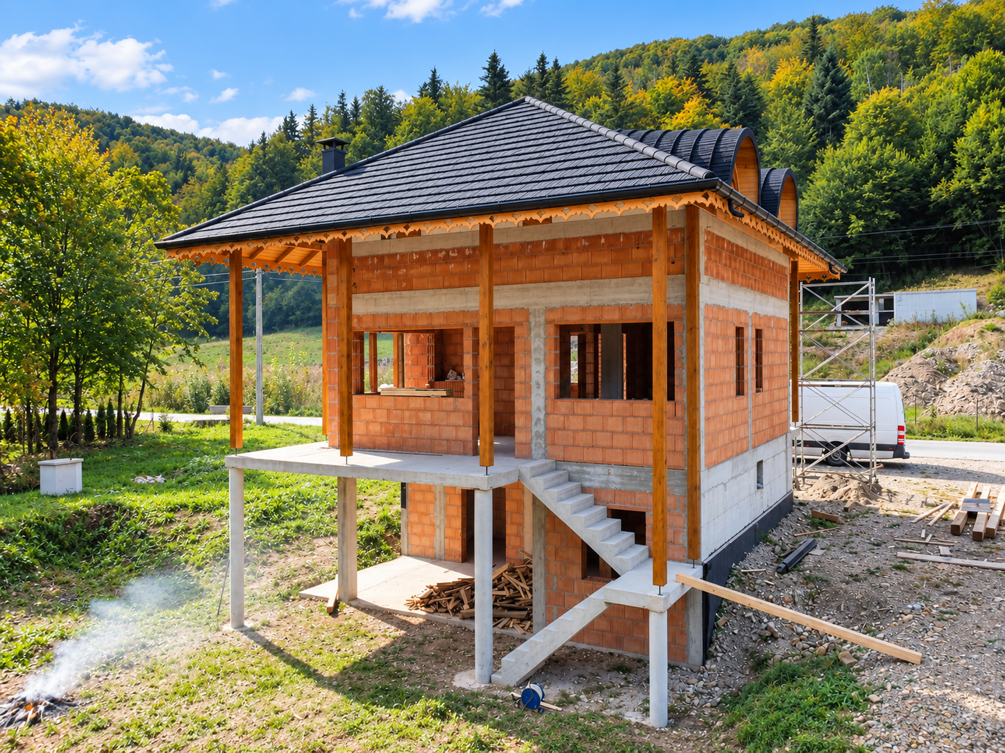 Acoperiș din proiectul Marginea, Suceava